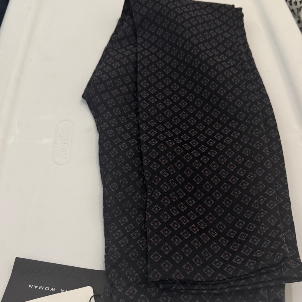 Zara Black Diamond Print Scarf